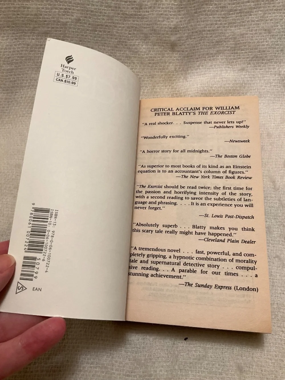 The Exorcist by William Peter Blatty Vintage Paperback Book